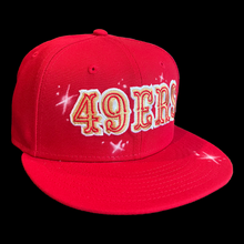 Load image into Gallery viewer, *7 3/8* Red 49ers Stars *GREY UV*

